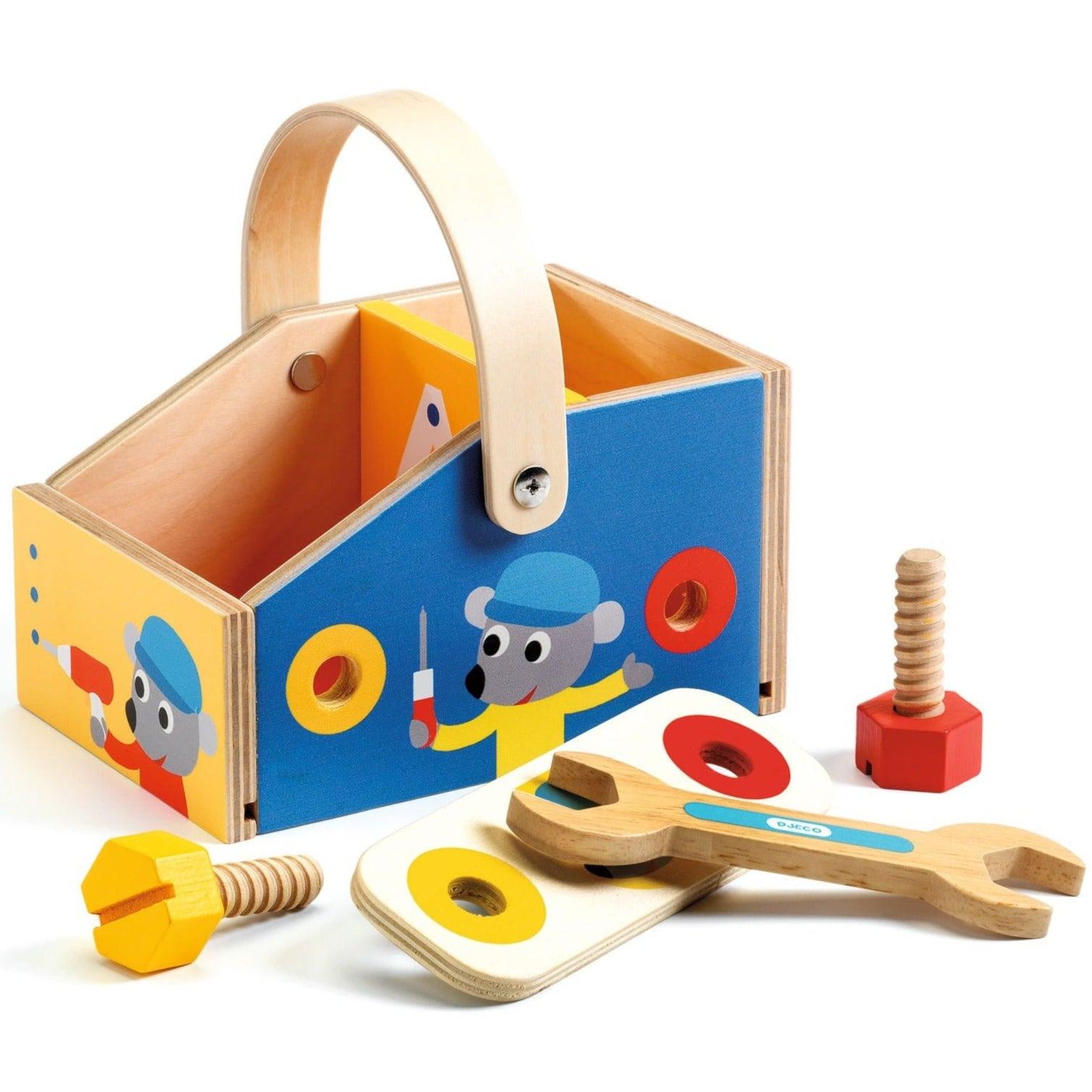 Djeco: drewniane narzędzia Minibrico Tool Box - Noski Noski
