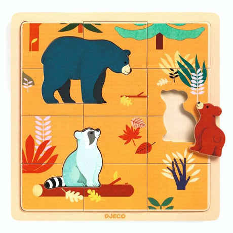 Djeco: drewniane puzzle Canada - Noski Noski