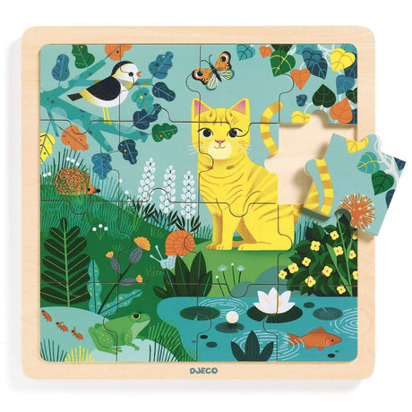 Djeco: drewniane puzzle Lily 16 el. - Noski Noski