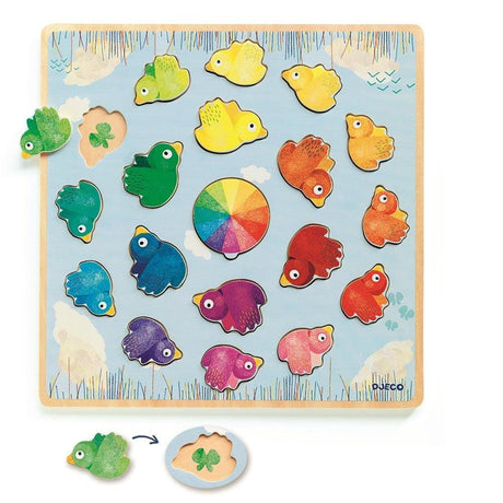 Djeco: drewniane puzzle Ludicolor - Noski Noski