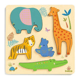Djeco: drewniane puzzle Woodyjungle - Noski Noski