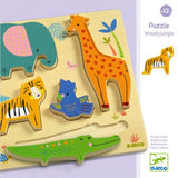 Djeco: drewniane puzzle Woodyjungle - Noski Noski