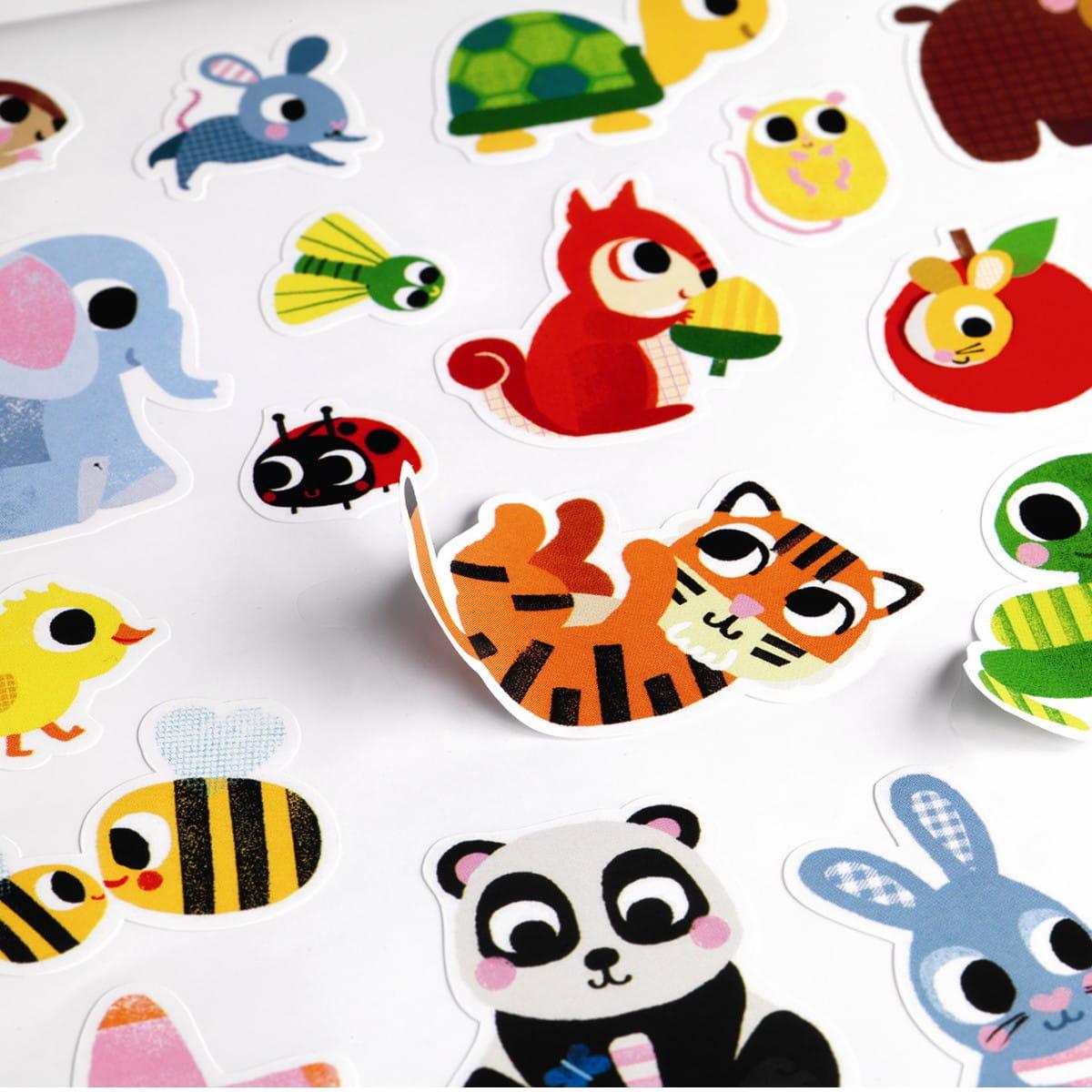 Djeco: duże naklejki dla maluchów Big Stickers - Noski Noski