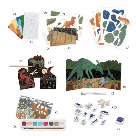 Djeco: duży zestaw kreatywny Dino Box - Noski Noski