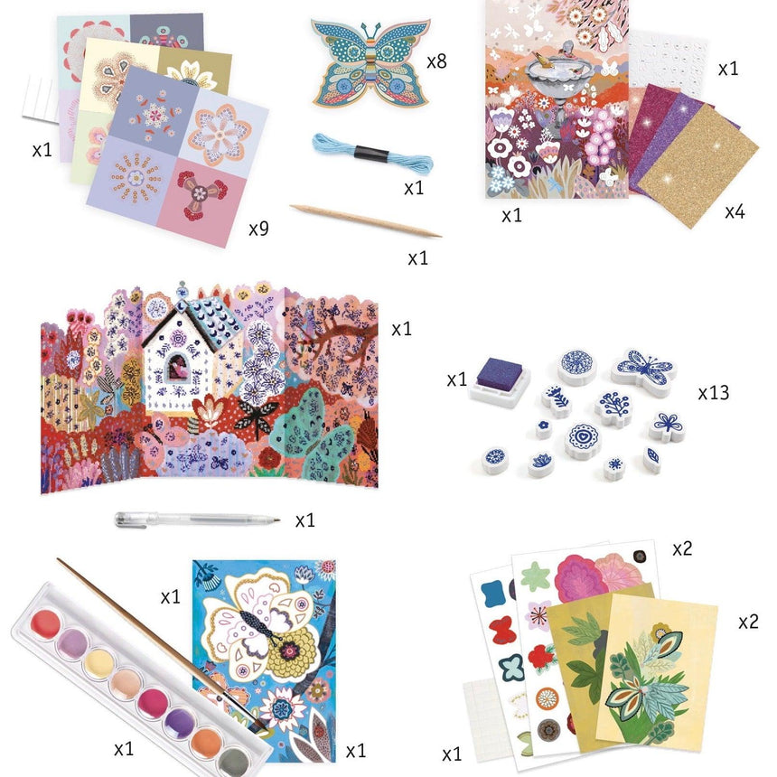 Djeco: duży zestaw kreatywny Flower Box - Noski Noski