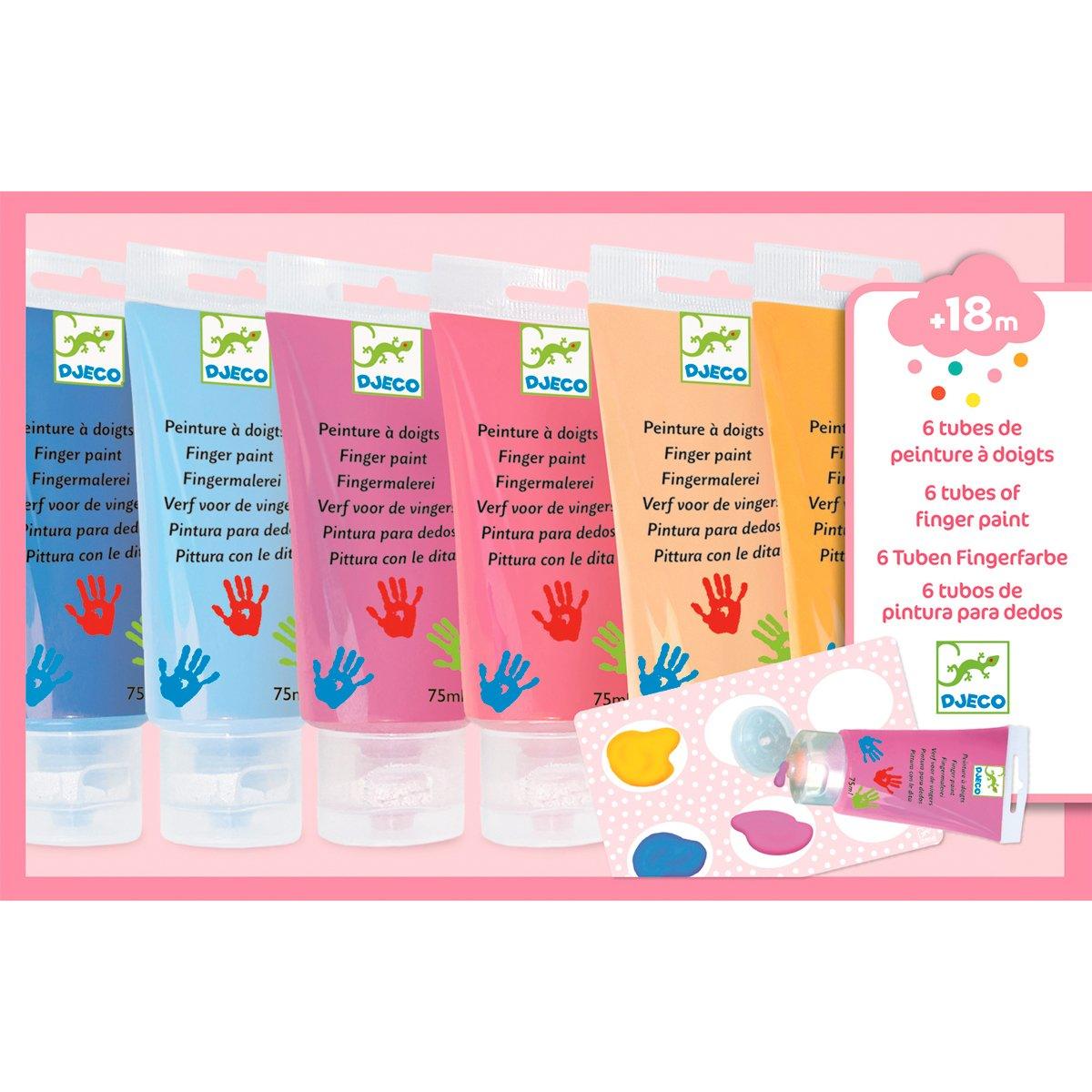 Djeco: farby do malowania palcami w tubkach Sweet - Noski Noski