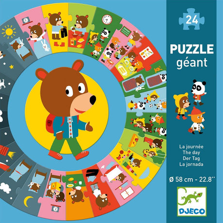 Djeco: gigantyczne puzzle Dzień - Noski Noski