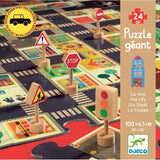 Djeco: gigantyczne puzzle Ulice i Znaki 24 el. - Noski Noski