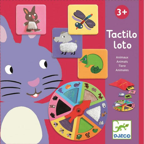 Djeco: gra edukacyjna dotykowa ruletka Tactilo Loto - Noski Noski
