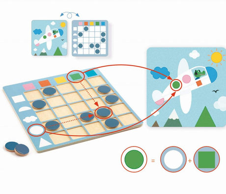 Djeco: gra edukacyjna Eduludo Coloformix - Noski Noski
