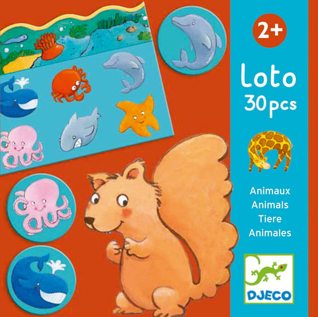 Djeco: gra edukacyjna loto Zwierzęta - Noski Noski