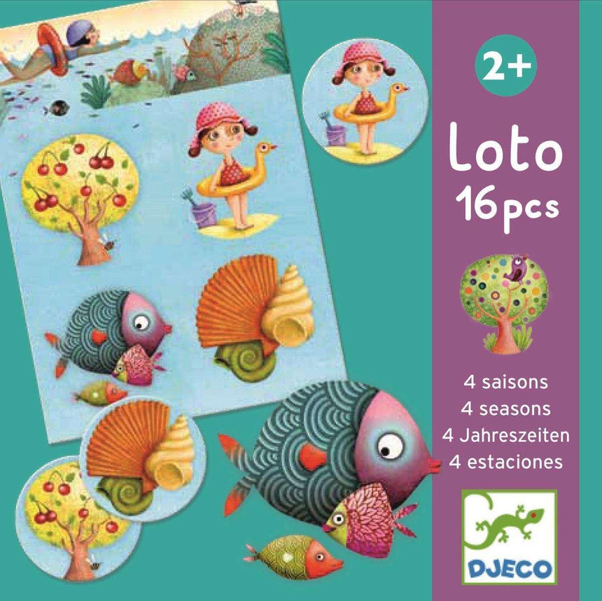 Djeco: gra edukacyjna lotto Cztery Pory Roku - Noski Noski