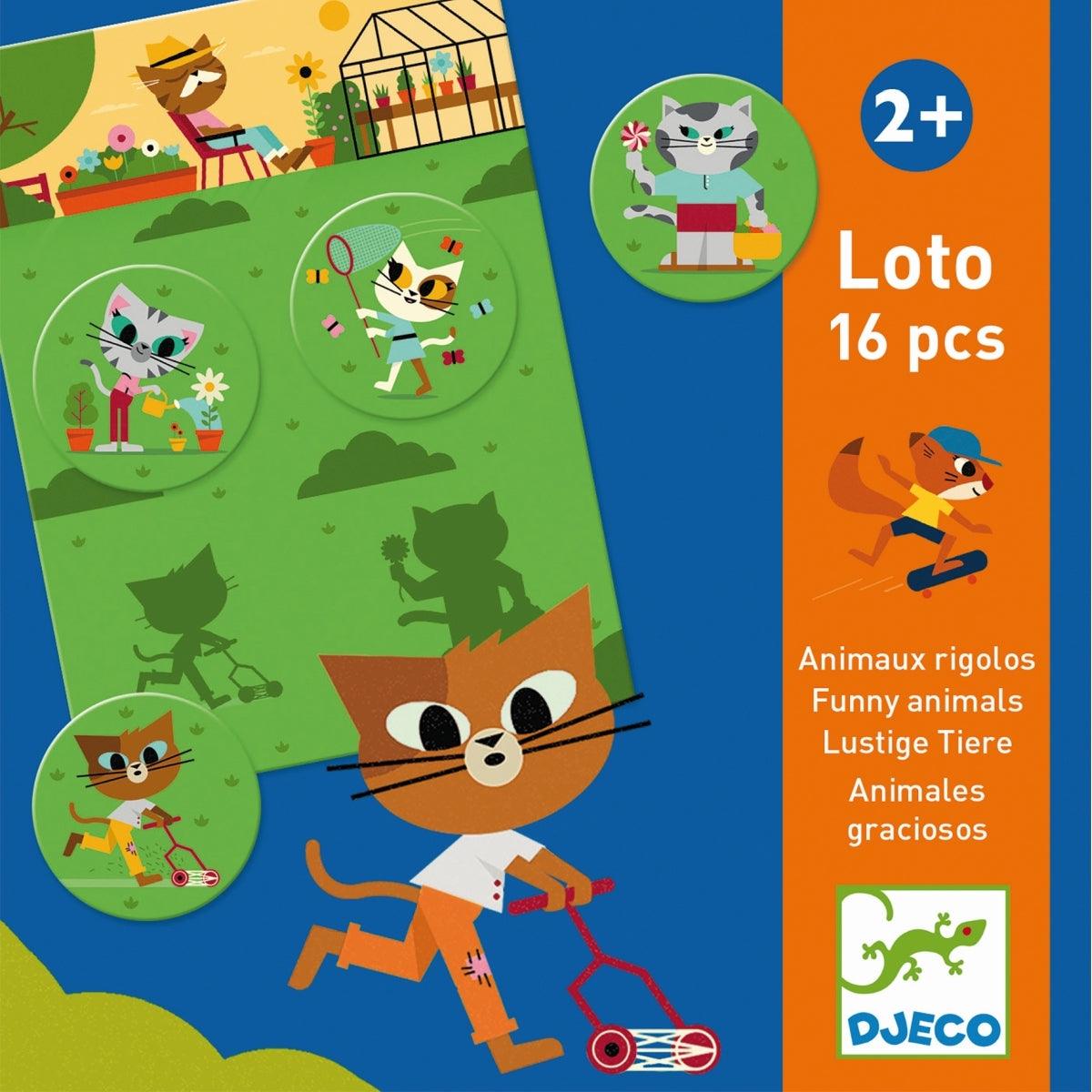 Djeco: gra edukacyjna lotto Funny Animals - Noski Noski