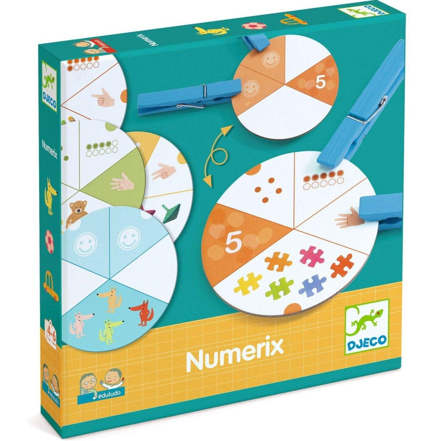 Djeco: gra edukacyjna z klamerkami Eduludo Numerix - Noski Noski