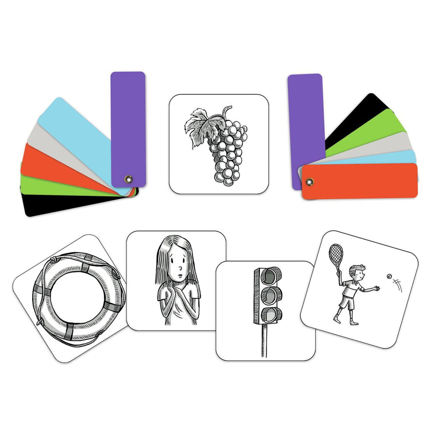 Djeco: gra karciana Color Connect - Noski Noski