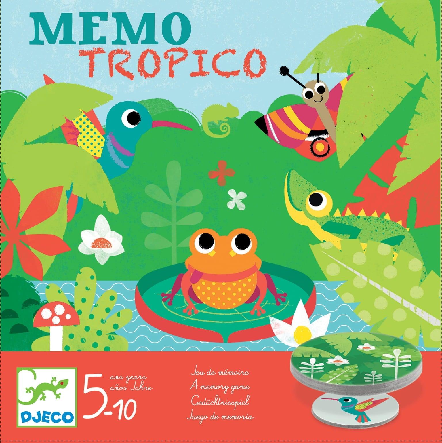 Djeco: gra pamięciowa Memo Tropico - Noski Noski