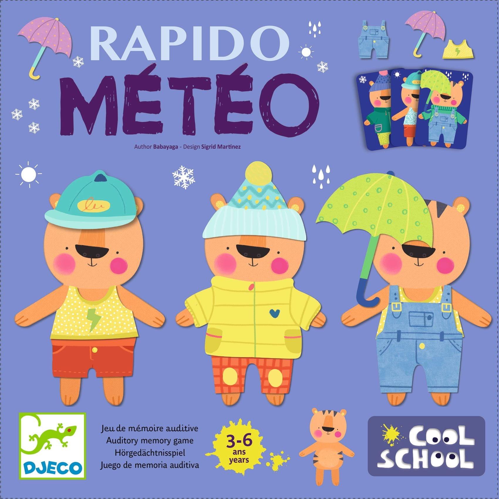 Djeco: gra pamięciowa Rapido Meteo - Noski Noski