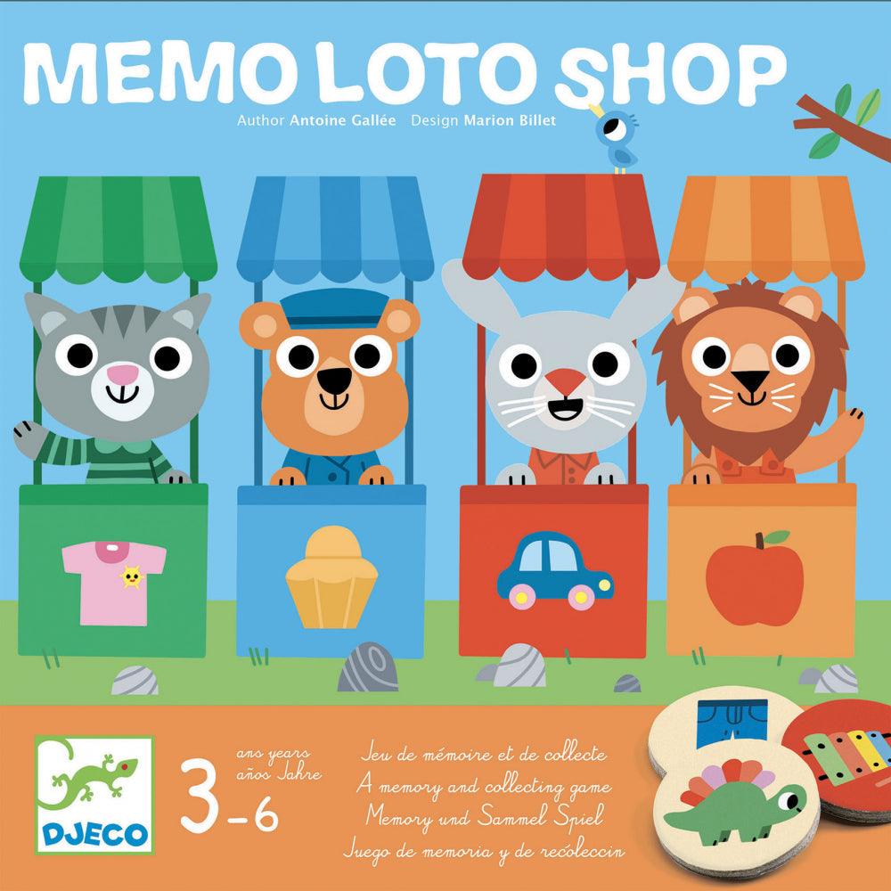 Djeco: gra pamięciowa sklep Memo Loto Shop - Noski Noski