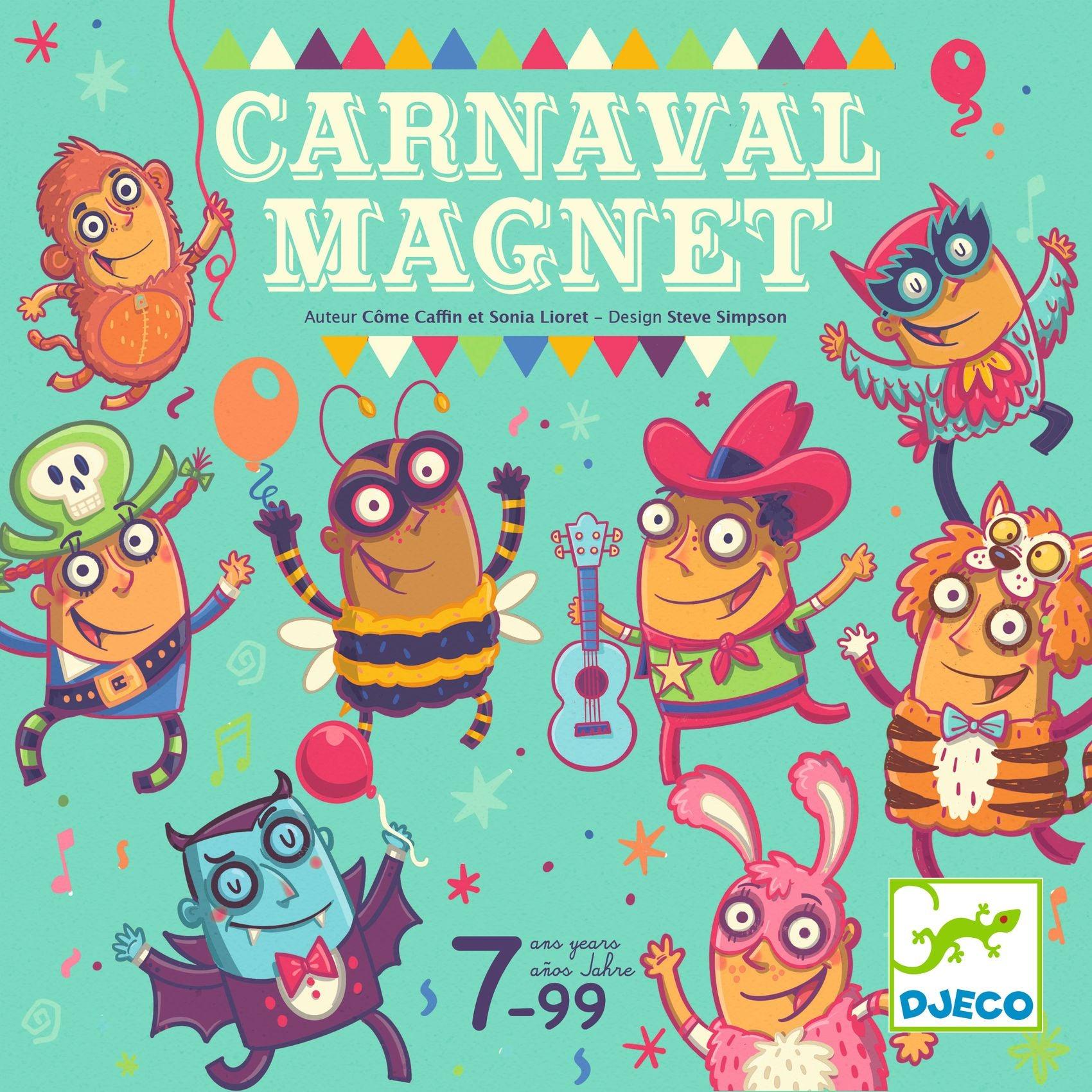 Djeco: gra planszowa Carnaval Magnet - Noski Noski