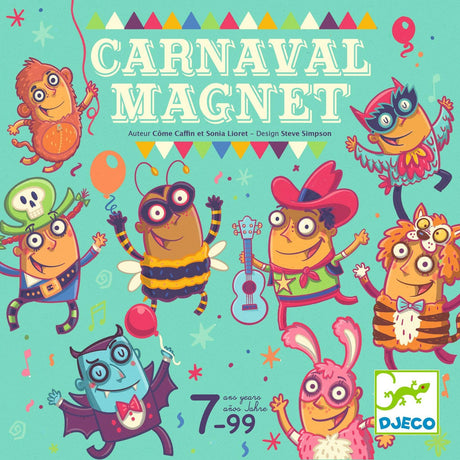 Emocjonująca gra dla dzieci Djeco Carnaval rozwija pamięć, szybkość i zręczność przez układanie pionków po omacku!