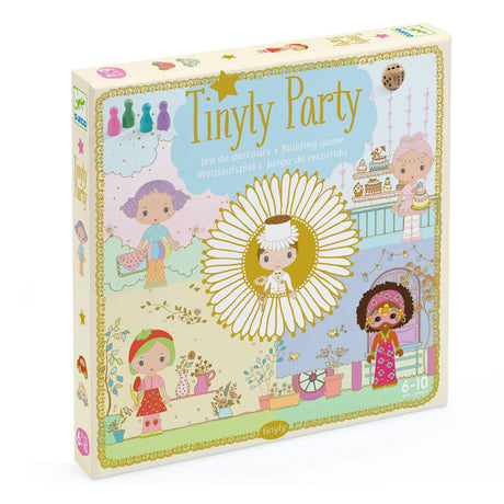 Gra Djeco Tinyly Party – ekscytująca gra planszowa dla dzieci, gdzie przygotowujesz figurki na magiczny bal.
