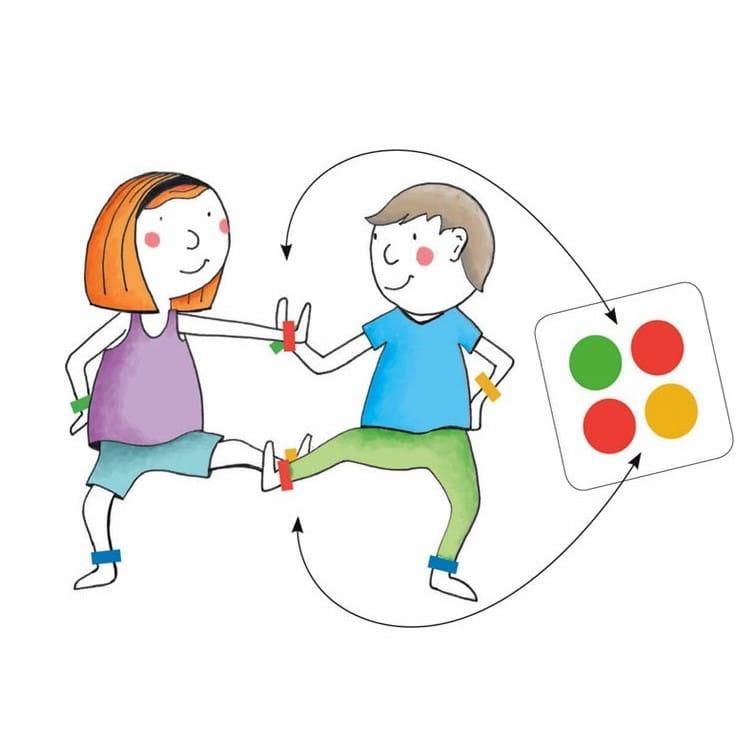 Djeco: gra zręcznościowa Quadri Color - Noski Noski