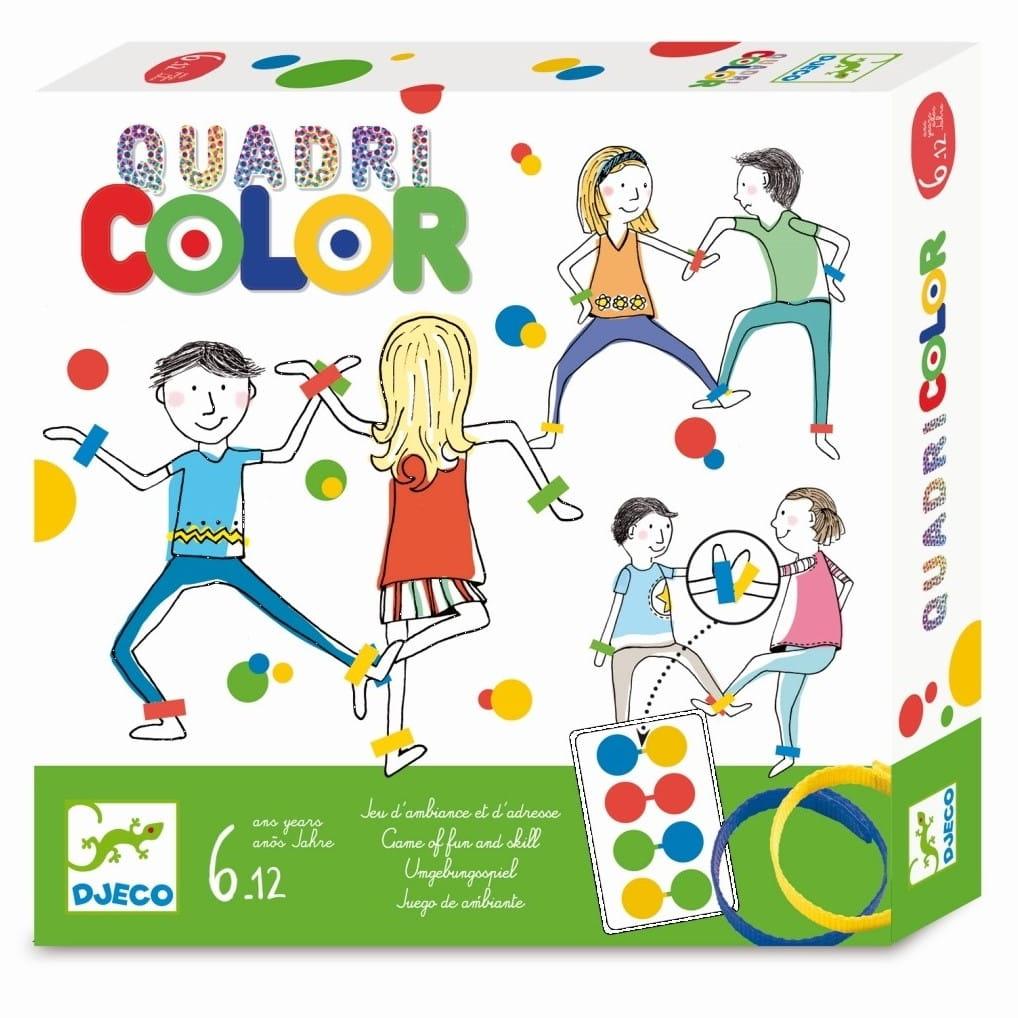 Djeco: gra zręcznościowa Quadri Color - Noski Noski
