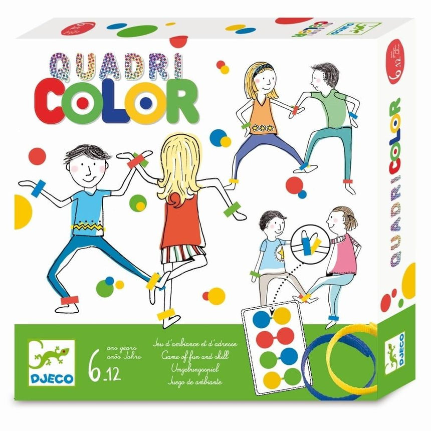 Djeco: gra zręcznościowa Quadri Color - Noski Noski