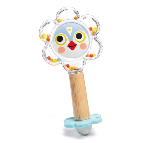 Djeco: grzechotka z lusterkiem Baby Flower - Noski Noski