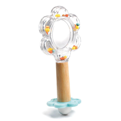 Djeco: grzechotka z lusterkiem Baby Flower - Noski Noski