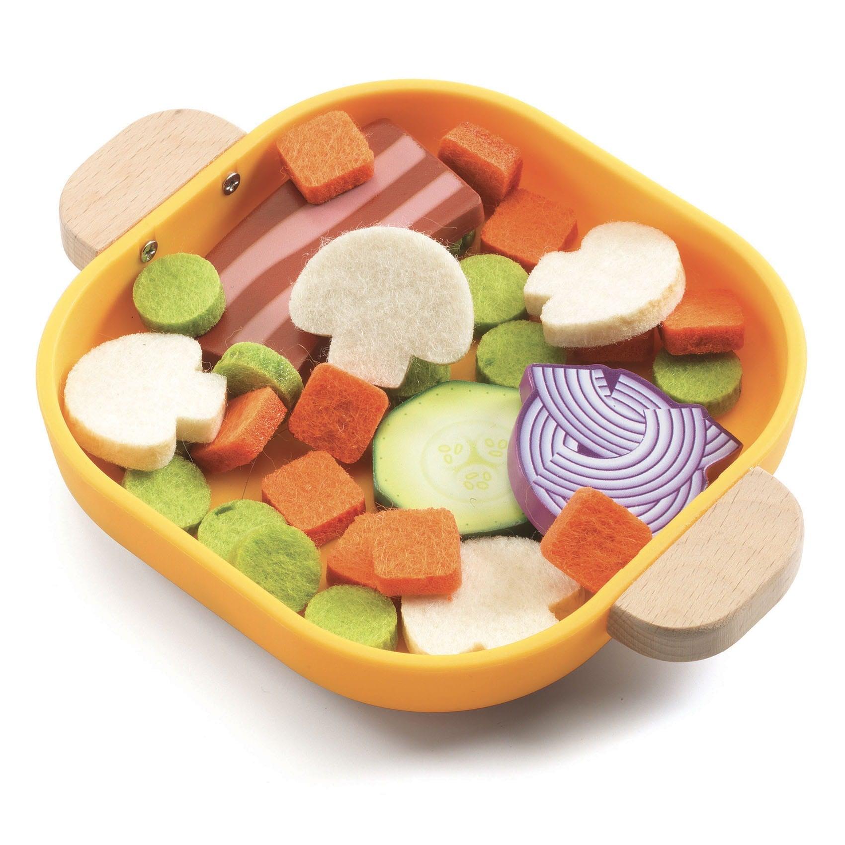 Djeco: jedzenie do zabawy Warzywa na Patelnię - Noski Noski
