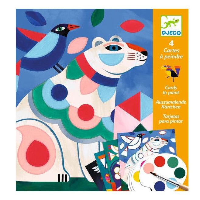 Djeco: kolorowanka z farbami zwierzęta Fanciful Bestiary - Noski Noski