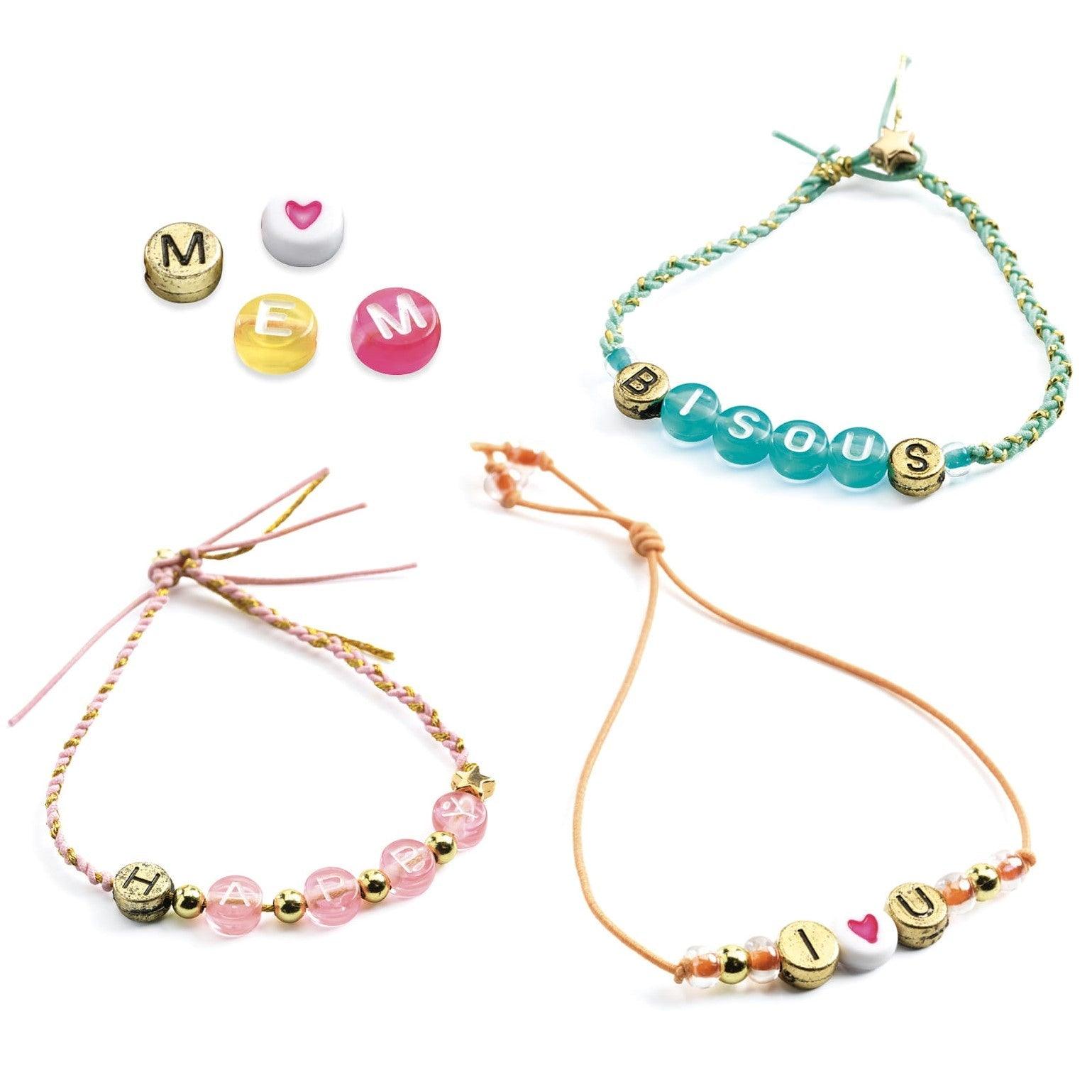 Djeco: koraliki do tworzenia biżuterii literki Oh! Les Perles Alphabet - Noski Noski