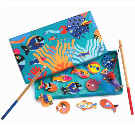 Djeco: magnetyczna gra zręcznościowa wędki Fishing Graphic - Noski Noski