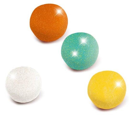 Djeco: masa plastyczna brokatowa Glitter Play Dough 4 szt. - Noski Noski