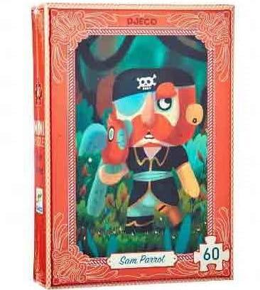 Djeco: mini puzzle Sam Parrot 60 el. - Noski Noski