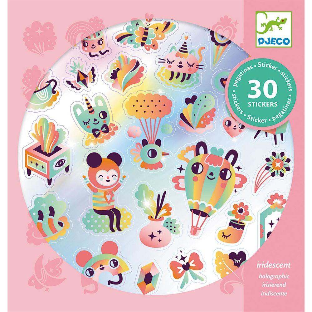 Djeco: naklejki z efektami specjalnymi 30 Stickers - Noski Noski