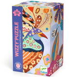 Djeco: puzzle brokatowe rajski ptak Wizzy Puzzle 50 el. - Noski Noski