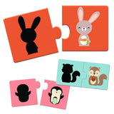 Djeco: puzzle duo Cienie - Noski Noski