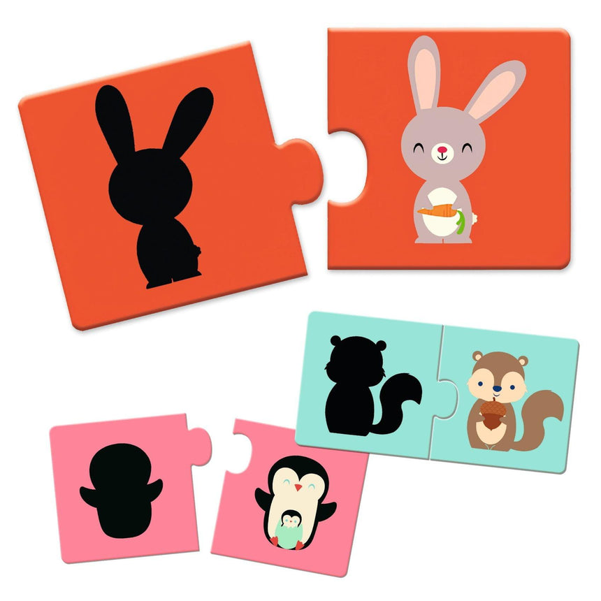 Djeco: puzzle duo Cienie - Noski Noski