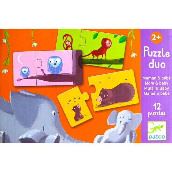 Djeco: puzzle duo Dzieci i mamy - Noski Noski