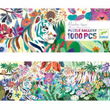 Djeco: puzzle gallery Rainbow Tigers 1000 el. - Noski Noski