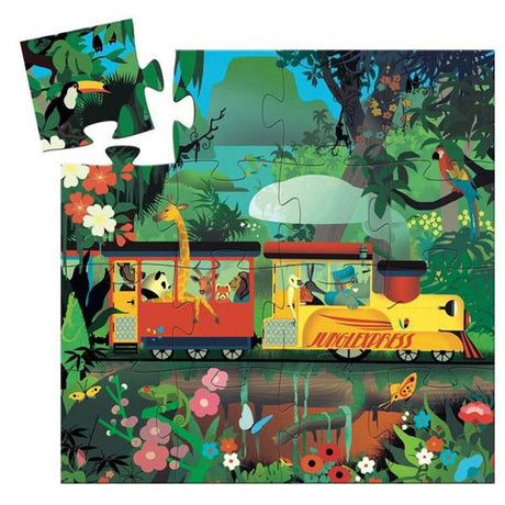 Djeco: puzzle Lokomotywa 16 el. - Noski Noski
