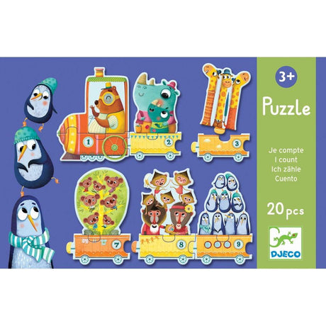 Djeco: puzzle matematyczny pociąg I Count - Noski Noski
