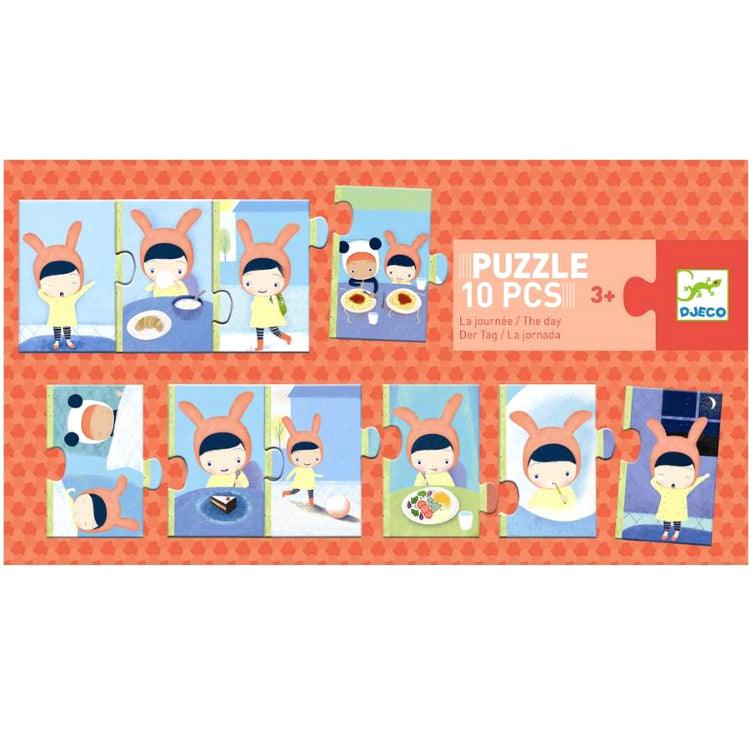 Djeco: puzzle Mój dzień 10 el. - Noski Noski