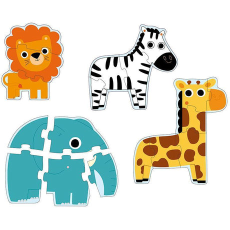 Djeco: puzzle primo Dzikie Zwierzęta - Noski Noski