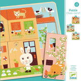 Djeco: puzzle warstwowe króliczki Chez-carot - Noski Noski