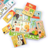 Djeco: puzzle warstwowe króliczki Chez-carot - Noski Noski
