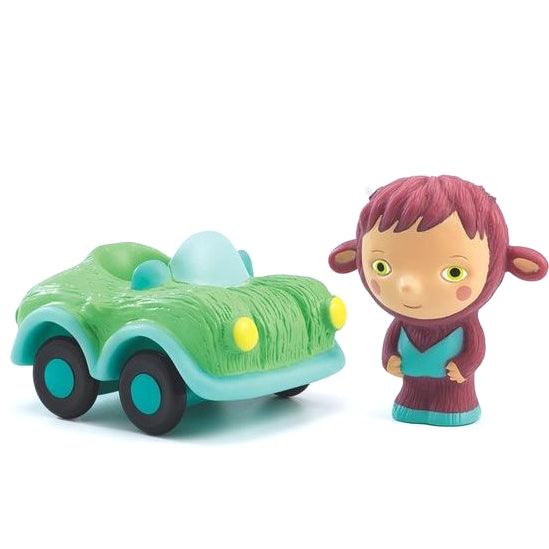 Djeco: samochód i figurka Bolidachou z serii Artychou - Noski Noski