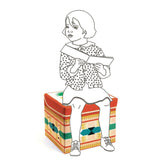 Djeco: siedzisko/ pojemnik na zabawki Tipi - Noski Noski